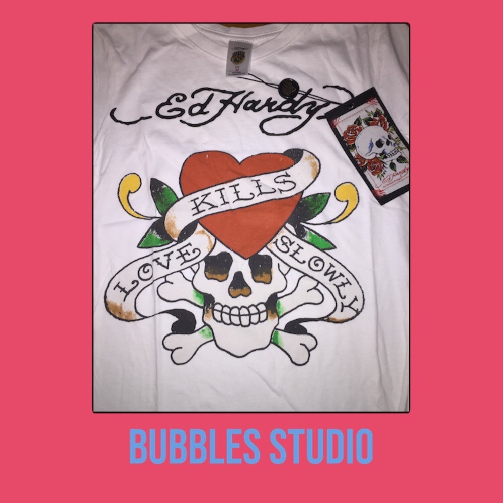 Ed Hardy “Love is a Gamble” T - Shirt (Womens)